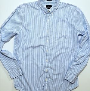 Mens AEO Tall Long Sleeve Button Down Shirt